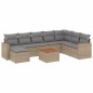 vidaXL 9-tlg. Garten-Sofagarnitur mit Kissen Beige Poly Rattan vidaXL 9-tlg. Garten-Sofagarnitur mit Kissen Beige Poly Rattan