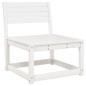 vidaXL 5-tlg. Garten-Lounge-Set Weiß Massivholz Kiefer vidaXL 5-tlg. Garten-Lounge-Set Weiß Massivholz Kiefer