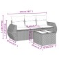 vidaXL 4-tlg. Garten-Sofagarnitur mit Kissen Beige Poly Rattan vidaXL 4-tlg. Garten-Sofagarnitur mit Kissen Beige Poly Rattan
