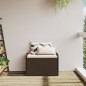 vidaXL Sitzbank mit Stauraum & Kissen Braun 80x51x52 cm Poly Rattan vidaXL Sitzbank mit Stauraum & Kissen Braun 80x51x52 cm Poly Rattan