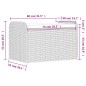vidaXL Sitzbank mit Stauraum & Kissen Braun 80x51x52 cm Poly Rattan vidaXL Sitzbank mit Stauraum & Kissen Braun 80x51x52 cm Poly Rattan