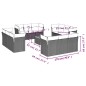 vidaXL 13-tlg. Garten-Sofagarnitur mit Kissen Grau Poly Rattan vidaXL 13-tlg. Garten-Sofagarnitur mit Kissen Grau Poly Rattan