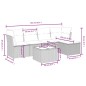 vidaXL 6-tlg. Garten-Sofagarnitur mit Kissen Schwarz Poly Rattan vidaXL 6-tlg. Garten-Sofagarnitur mit Kissen Schwarz Poly Rattan