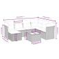 vidaXL 8-tlg. Garten-Sofagarnitur mit Kissen Grau Poly Rattan vidaXL 8-tlg. Garten-Sofagarnitur mit Kissen Grau Poly Rattan