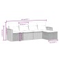 vidaXL 5-tlg. Garten-Sofagarnitur mit Kissen Beige Poly Rattan vidaXL 5-tlg. Garten-Sofagarnitur mit Kissen Beige Poly Rattan