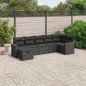 vidaXL 7-tlg. Garten-Sofagarnitur mit Kissen Schwarz Poly Rattan vidaXL 7-tlg. Garten-Sofagarnitur mit Kissen Schwarz Poly Rattan