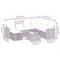 vidaXL 8-tlg. Garten-Sofagarnitur mit Kissen Grau Poly Rattan vidaXL 8-tlg. Garten-Sofagarnitur mit Kissen Grau Poly Rattan
