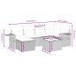 vidaXL 7-tlg. Garten-Sofagarnitur mit Kissen Beige Poly Rattan vidaXL 7-tlg. Garten-Sofagarnitur mit Kissen Beige Poly Rattan