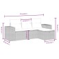 vidaXL 4-tlg. Garten-Sofagarnitur mit Kissen Schwarz Poly Rattan vidaXL 4-tlg. Garten-Sofagarnitur mit Kissen Schwarz Poly Rattan