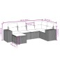 vidaXL 6-tlg. Garten-Sofagarnitur mit Kissen Beige Poly Rattan vidaXL 6-tlg. Garten-Sofagarnitur mit Kissen Beige Poly Rattan