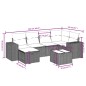 vidaXL 7-tlg. Garten-Sofagarnitur mit Kissen Schwarz Poly Rattan vidaXL 7-tlg. Garten-Sofagarnitur mit Kissen Schwarz Poly Rattan