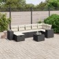 vidaXL 8-tlg. Garten-Sofagarnitur mit Kissen Schwarz Poly Rattan vidaXL 8-tlg. Garten-Sofagarnitur mit Kissen Schwarz Poly Rattan