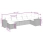 vidaXL 7-tlg. Garten-Sofagarnitur mit Kissen Grau Poly Rattan vidaXL 7-tlg. Garten-Sofagarnitur mit Kissen Grau Poly Rattan