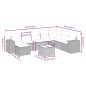 vidaXL 9-tlg. Garten-Sofagarnitur mit Kissen Grau Poly Rattan vidaXL 9-tlg. Garten-Sofagarnitur mit Kissen Grau Poly Rattan