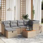 vidaXL 7-tlg. Garten-Sofagarnitur mit Kissen Beige Poly Rattan vidaXL 7-tlg. Garten-Sofagarnitur mit Kissen Beige Poly Rattan