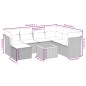 vidaXL 8-tlg. Garten-Sofagarnitur mit Kissen Schwarz Poly Rattan vidaXL 8-tlg. Garten-Sofagarnitur mit Kissen Schwarz Poly Rattan