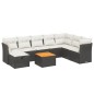vidaXL 9-tlg. Garten-Sofagarnitur mit Kissen Schwarz Poly Rattan vidaXL 9-tlg. Garten-Sofagarnitur mit Kissen Schwarz Poly Rattan