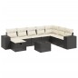vidaXL 7-tlg. Garten-Sofagarnitur mit Kissen Schwarz Poly Rattan vidaXL 7-tlg. Garten-Sofagarnitur mit Kissen Schwarz Poly Rattan