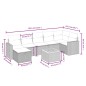 vidaXL 8-tlg. Garten-Sofagarnitur mit Kissen Schwarz Poly Rattan vidaXL 8-tlg. Garten-Sofagarnitur mit Kissen Schwarz Poly Rattan