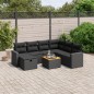 vidaXL 8-tlg. Garten-Sofagarnitur mit Kissen Schwarz Poly Rattan vidaXL 8-tlg. Garten-Sofagarnitur mit Kissen Schwarz Poly Rattan