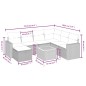 vidaXL 8-tlg. Garten-Sofagarnitur mit Kissen Schwarz Poly Rattan vidaXL 8-tlg. Garten-Sofagarnitur mit Kissen Schwarz Poly Rattan