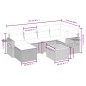 vidaXL 7-tlg. Garten-Sofagarnitur mit Kissen Beige Poly Rattan vidaXL 7-tlg. Garten-Sofagarnitur mit Kissen Beige Poly Rattan