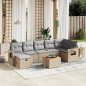 vidaXL 8-tlg. Garten-Sofagarnitur mit Kissen Beige Poly Rattan vidaXL 8-tlg. Garten-Sofagarnitur mit Kissen Beige Poly Rattan