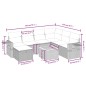 vidaXL 8-tlg. Garten-Sofagarnitur mit Kissen Grau Poly Rattan vidaXL 8-tlg. Garten-Sofagarnitur mit Kissen Grau Poly Rattan