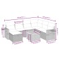 vidaXL 8-tlg. Garten-Sofagarnitur mit Kissen Beige Poly Rattan vidaXL 8-tlg. Garten-Sofagarnitur mit Kissen Beige Poly Rattan