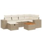 vidaXL 7-tlg. Garten-Sofagarnitur mit Kissen Beige Poly Rattan vidaXL 7-tlg. Garten-Sofagarnitur mit Kissen Beige Poly Rattan