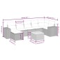 vidaXL 8-tlg. Garten-Sofagarnitur mit Kissen Beige Poly Rattan vidaXL 8-tlg. Garten-Sofagarnitur mit Kissen Beige Poly Rattan