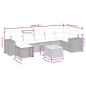 vidaXL 8-tlg. Garten-Sofagarnitur mit Kissen Grau Poly Rattan vidaXL 8-tlg. Garten-Sofagarnitur mit Kissen Grau Poly Rattan