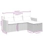 vidaXL 4-tlg. Garten-Sofagarnitur mit Kissen Beige Poly Rattan vidaXL 4-tlg. Garten-Sofagarnitur mit Kissen Beige Poly Rattan