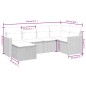 vidaXL 6-tlg. Garten-Sofagarnitur mit Kissen Schwarz Poly Rattan vidaXL 6-tlg. Garten-Sofagarnitur mit Kissen Schwarz Poly Rattan