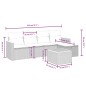 vidaXL 6-tlg. Garten-Sofagarnitur mit Kissen Schwarz Poly Rattan vidaXL 6-tlg. Garten-Sofagarnitur mit Kissen Schwarz Poly Rattan