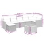 vidaXL 8-tlg. Garten-Sofagarnitur mit Kissen Grau Poly Rattan vidaXL 8-tlg. Garten-Sofagarnitur mit Kissen Grau Poly Rattan
