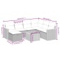 vidaXL 8-tlg. Garten-Sofagarnitur mit Kissen Grau Poly Rattan vidaXL 8-tlg. Garten-Sofagarnitur mit Kissen Grau Poly Rattan