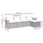 vidaXL 5-tlg. Garten-Sofagarnitur mit Kissen Schwarz Poly Rattan vidaXL 5-tlg. Garten-Sofagarnitur mit Kissen Schwarz Poly Rattan