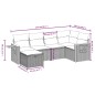 vidaXL 7-tlg. Garten-Sofagarnitur mit Kissen Schwarz Poly Rattan vidaXL 7-tlg. Garten-Sofagarnitur mit Kissen Schwarz Poly Rattan