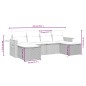 vidaXL 6-tlg. Garten-Sofagarnitur mit Kissen Beige Poly Rattan vidaXL 6-tlg. Garten-Sofagarnitur mit Kissen Beige Poly Rattan