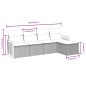 vidaXL 5-tlg. Garten-Sofagarnitur mit Kissen Beige Poly Rattan vidaXL 5-tlg. Garten-Sofagarnitur mit Kissen Beige Poly Rattan