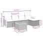vidaXL 6-tlg. Garten-Sofagarnitur mit Kissen Beige Poly Rattan vidaXL 6-tlg. Garten-Sofagarnitur mit Kissen Beige Poly Rattan