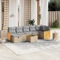 vidaXL 8-tlg. Garten-Sofagarnitur mit Kissen Beige Poly Rattan vidaXL 8-tlg. Garten-Sofagarnitur mit Kissen Beige Poly Rattan