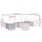 vidaXL 8-tlg. Garten-Sofagarnitur mit Kissen Beige Poly Rattan vidaXL 8-tlg. Garten-Sofagarnitur mit Kissen Beige Poly Rattan
