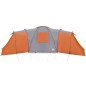 vidaXL Kuppel-Familienzelt 12 Personen Grau und Orange Wasserdicht vidaXL Kuppel-Familienzelt 12 Personen Grau und Orange Wasserdicht
