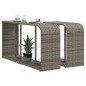 vidaXL Outdoor-Rgale 2 Stk. Grau Poly Rattan vidaXL Outdoor-Rgale 2 Stk. Grau Poly Rattan