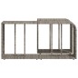 vidaXL Outdoor-Rgale 2 Stk. Grau Poly Rattan vidaXL Outdoor-Rgale 2 Stk. Grau Poly Rattan