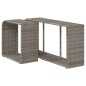 vidaXL Outdoor-Rgale 2 Stk. Grau Poly Rattan vidaXL Outdoor-Rgale 2 Stk. Grau Poly Rattan