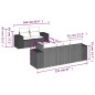 vidaXL 6-tlg. Garten-Sofagarnitur mit Kissen Schwarz Poly Rattan vidaXL 6-tlg. Garten-Sofagarnitur mit Kissen Schwarz Poly Rattan