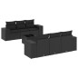 vidaXL 7-tlg. Garten-Sofagarnitur mit Kissen Schwarz Poly Rattan vidaXL 7-tlg. Garten-Sofagarnitur mit Kissen Schwarz Poly Rattan